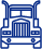 Blue truck icon